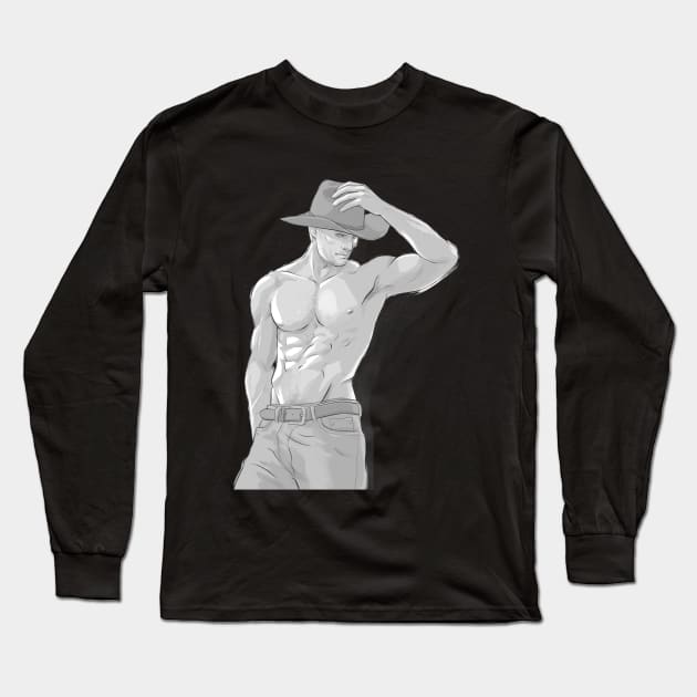 Cowboy!Cullen Long Sleeve T-Shirt by cute-ellyna